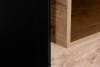 LOFTY Regał w stylu loft na nóżkach czarny/dąb naturalny - zdjęcie 13