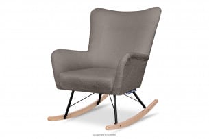 ADDUCTI, https://konsimo.pl/kolekcja/adducti/ Bujany fotel boucle brązowy brązowy - zdjęcie