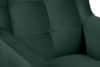 SALIS Wygodny fotel uszak ciemnozielony na nóżkach ciemny zielony - zdjęcie 7