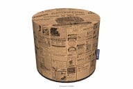 Puf do pokoju wzór gazety