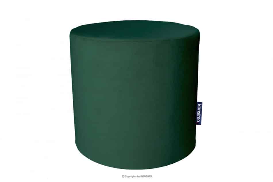 RASIL Pufa do siedzenia zielona welurowa ciemny zielony - zdjęcie