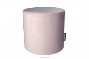 RASIL, https://konsimo.pl/kolekcja/rasil/ Różowa pufa welurowa do siedzenia jasny różowy - zdjęcie