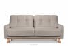 VISNA Skandynawska sofa w tkaninie baranek jasnobeżowa 220x79x95 cm - zdjęcie 1