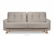 Skandynawska sofa w tkaninie baranek jasnobeżowa