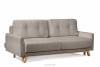 VISNA Skandynawska sofa w tkaninie baranek jasnobeżowa 220x79x95 cm - zdjęcie 3