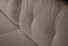 VISNA Brązowy narożnik skandynawski w tkaninie baranek lewy 228x79x165 cm - zdjęcie 10