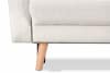 BELMOS Biała sofa z funkcją spania w tkaninie baranek biały - zdjęcie 7
