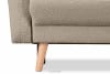 BELMOS Brązowa sofa z funkcją spania w tkaninie baranek brązowy - zdjęcie 7