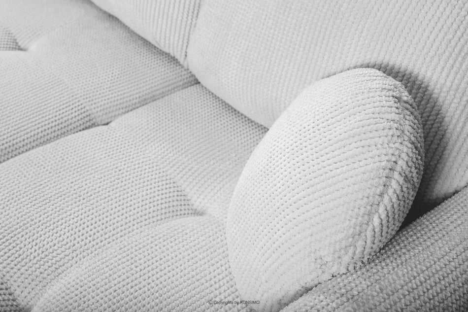 NUBES Narożnik rozkładany z poduszkami jasny szary prawy/lewy jasny szary - zdjęcie 7