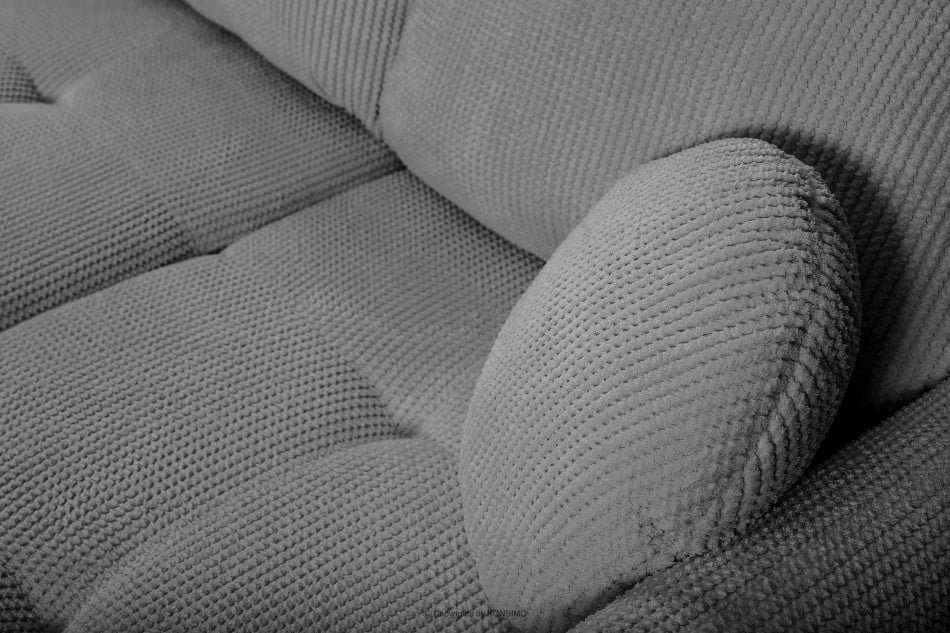 NUBES Narożnik rozkładany z poduszkami ciemny szary prawy/lewy ciemny szary - zdjęcie 7