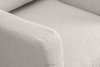 TAGIO Biały fotel skandynawski w tkaninie baranek biały - zdjęcie 9