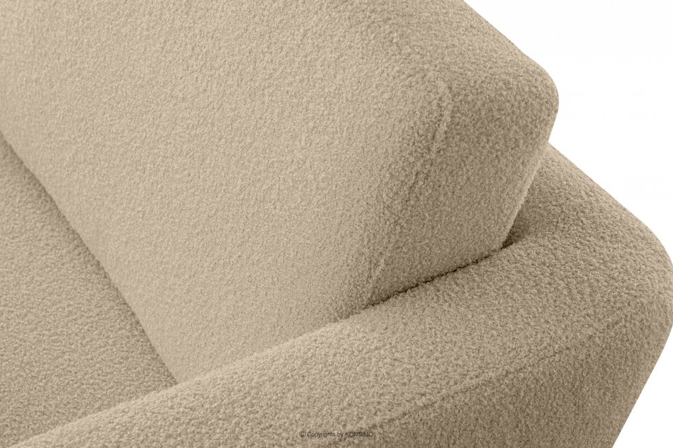 TAGIO Beżowy fotel skandynawski teddy beżowy - zdjęcie 10