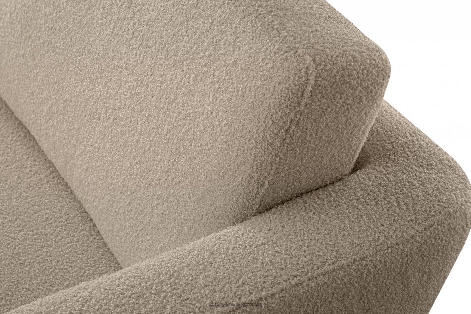 TAGIO Brązowy fotel skandynawski w tkaninie baranek brązowy - zdjęcie 10