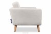 TAGIO Skandynawska sofa 2 osobowa w tkaninie baranek biała biały - zdjęcie 5