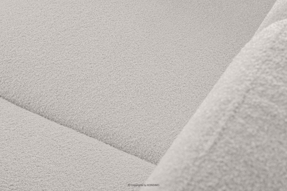 TAGIO Skandynawska sofa 2 osobowa w tkaninie baranek biała biały - zdjęcie 10