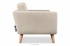 TAGIO Skandynawska sofa 2 osobowa w tkaninie baranek kremowa kremowy - zdjęcie 5