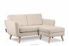 TAGIO Skandynawska sofa 2 osobowa w tkaninie baranek kremowa kremowy - zdjęcie 6