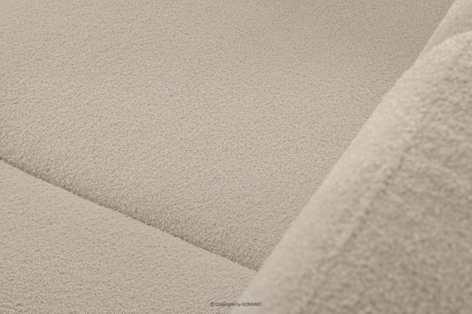 TAGIO Skandynawska sofa 2 osobowa w tkaninie baranek kremowa kremowy - zdjęcie 10