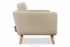 TAGIO Skandynawska sofa 2 osobowa w tkaninie baranek beżowa beżowy - zdjęcie 5