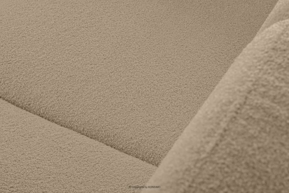 TAGIO Skandynawska sofa 2 osobowa w tkaninie baranek beżowa beżowy - zdjęcie 10