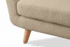 TAGIO Skandynawska sofa 2 osobowa w tkaninie baranek beżowa beżowy - zdjęcie 7