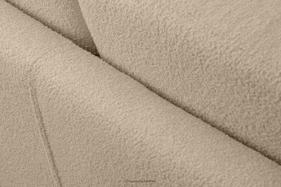 TAGIO Skandynawska sofa 2 osobowa w tkaninie baranek beżowa beżowy - zdjęcie 8