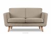 TAGIO Skandynawska sofa 2 osobowa w tkaninie baranek brązowa brązowy - zdjęcie 1