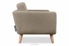 TAGIO Skandynawska sofa 2 osobowa w tkaninie baranek brązowa brązowy - zdjęcie 5