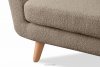 TAGIO Skandynawska sofa 2 osobowa w tkaninie baranek brązowa brązowy - zdjęcie 9