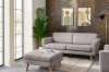 TAGIO Skandynawska sofa 3 osobowa w tkaninie baranek jasnoszara jasny szary - zdjęcie 2