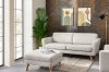TAGIO Skandynawska sofa 3 osobowa w tkaninie baranek biała biały - zdjęcie 2