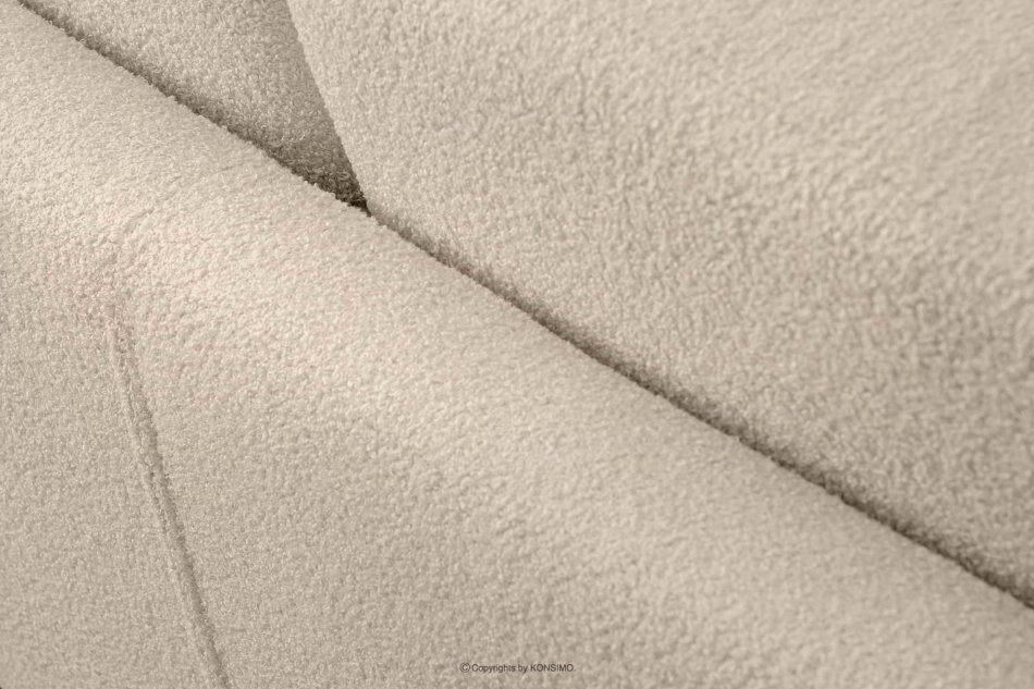 TAGIO Skandynawska sofa teddy 3 osobowa kremowa kremowy - zdjęcie 8