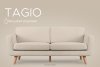 TAGIO Skandynawska sofa teddy 3 osobowa kremowa kremowy - zdjęcie 13