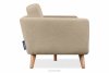 TAGIO Skandynawska sofa 3 osobowa w tkaninie baranek beżowa beżowy - zdjęcie 5