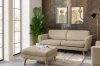 TAGIO Skandynawska sofa 3 osobowa w tkaninie baranek beżowa beżowy - zdjęcie 2