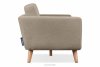 TAGIO Skandynawska sofa 3 osobowa w tkaninie baranek brązowa brązowy - zdjęcie 5