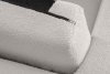 TAGIO Skandynawski puf w tkaninie baranek biały biały - zdjęcie 5