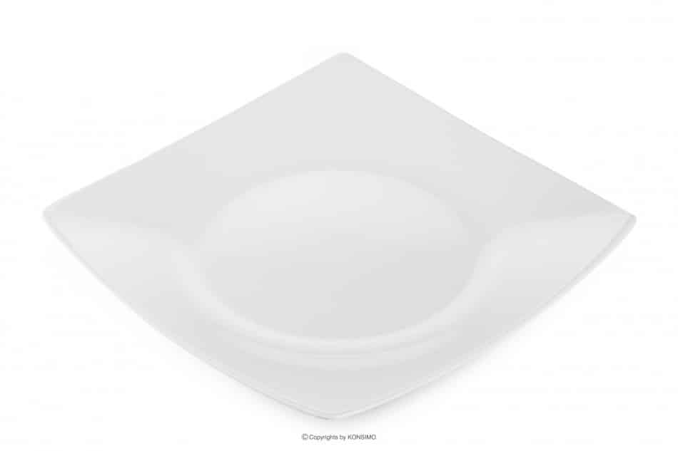 EPIRI Serwis obiadowy kwadratowy 18 elementów biały dla 6 osób biały - zdjęcie 14
