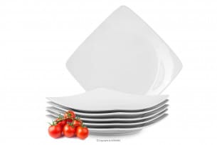 EPIRI, https://konsimo.pl/kolekcja/epiri/ Talerz obiadowy 6szt. biały biały - zdjęcie