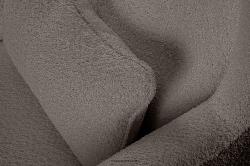 STRALIS Wygodny fotel uszak beżowy w tkaninie boucle beżowy - zdjęcie 9