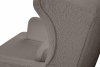 STRALIS Wygodny fotel uszak beżowy w tkaninie boucle beżowy - zdjęcie 9