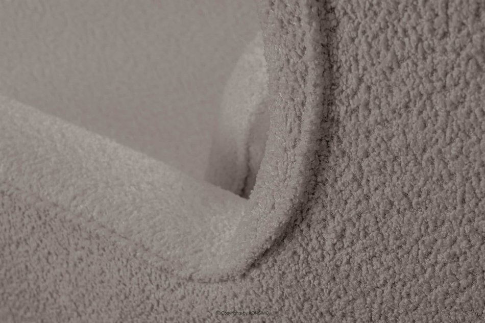 STRALIS Wygodny fotel uszak beżowy w tkaninie boucle beżowy - zdjęcie 7