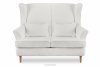 STRALIS Skandynawska sofa dwuosobowa biała boucle biały - zdjęcie 1