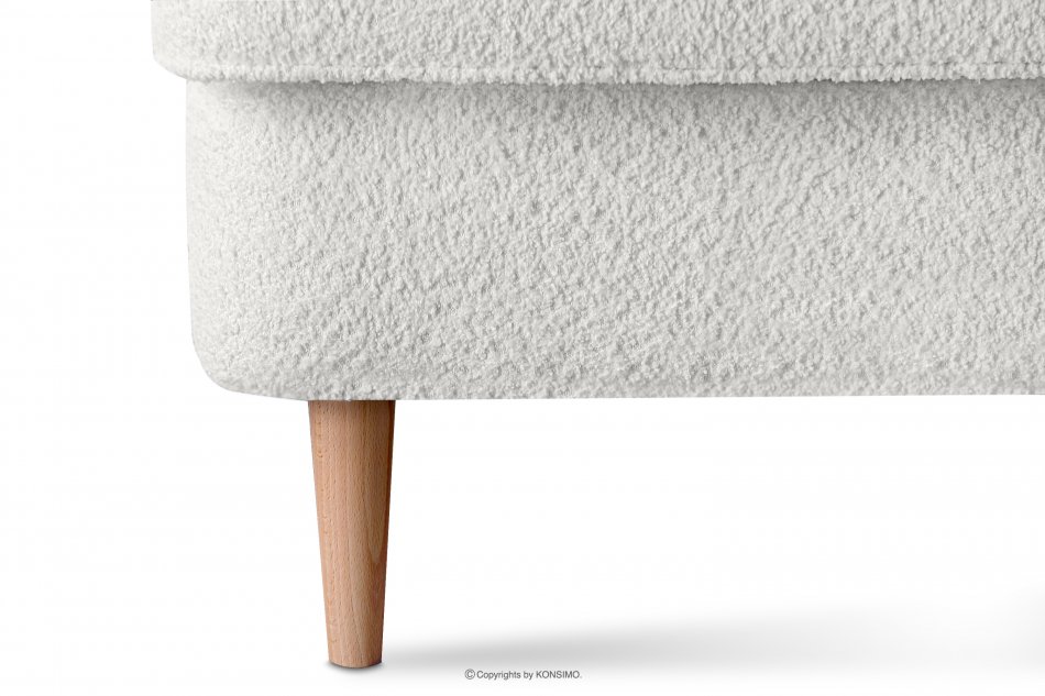 STRALIS Skandynawska sofa dwuosobowa biała boucle biały - zdjęcie 7