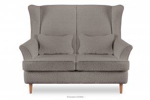 STRALIS, https://konsimo.pl/kolekcja/stralis/ Skandynawska sofa dwuosobowa beżowa boucle beżowy - zdjęcie