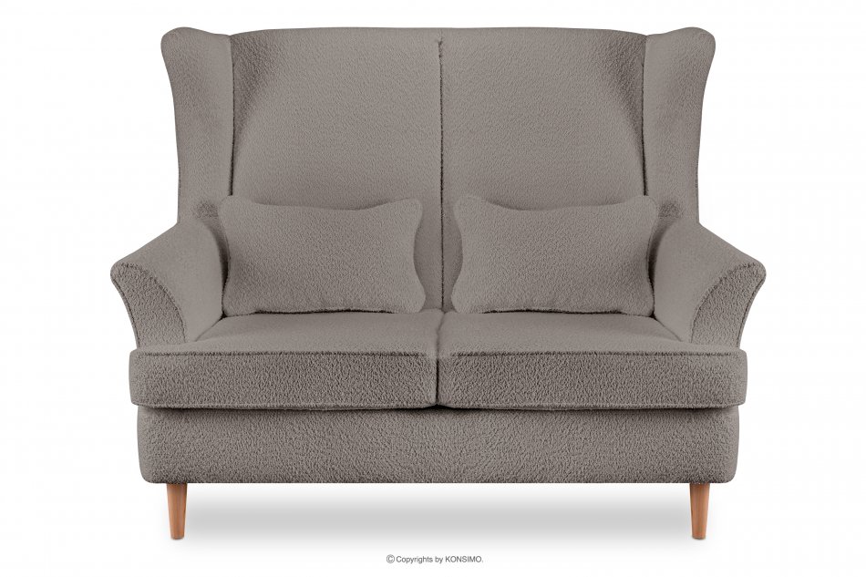 STRALIS Skandynawska sofa dwuosobowa beżowa boucle beżowy - zdjęcie 0