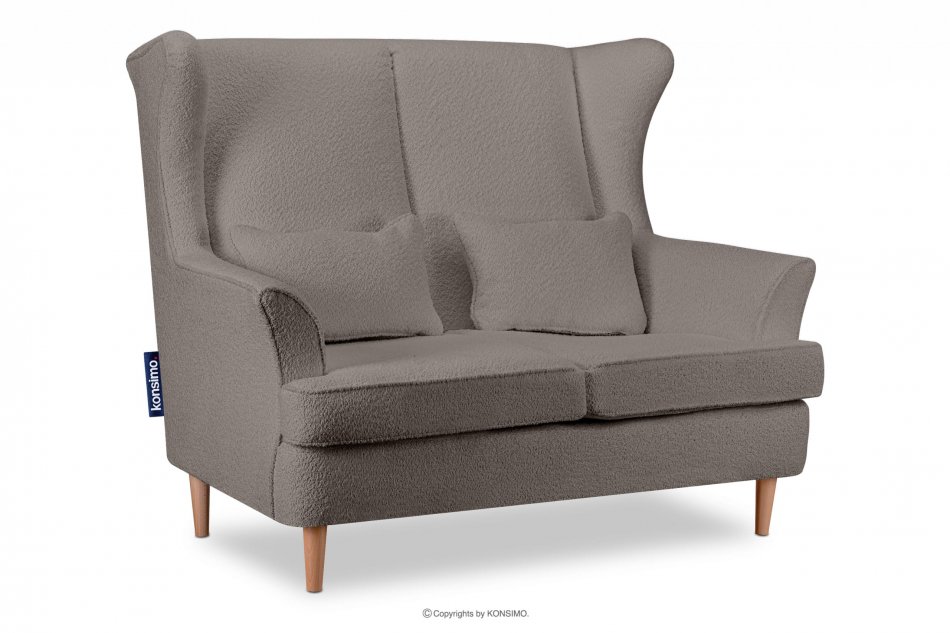 STRALIS Skandynawska sofa dwuosobowa beżowa boucle beżowy - zdjęcie 2