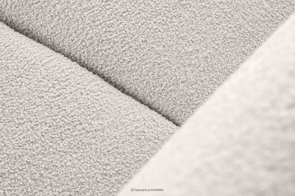GUSTAVO Sofa trzyosobowa w tkaninie baranek biała biały - zdjęcie 8