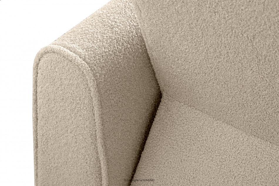 GUSTAVO Sofa trzyosobowa w tkaninie baranek kremowa kremowy - zdjęcie 6