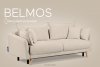 BELMOS Kremowa sofa z funkcją spania w tkaninie baranek kremowy - zdjęcie 12